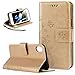 Produktbild iPhone XS Plus Hülle,iPhone XS Max Lederhülle,Roreikes Premium PU Lederhülle Schutzhülle Ultradünn Weiche Silikon Innere Etui Tasche Wallet Flip Case Bumper Handytasche Ledercase Schmetterlings Blumen Muster Cover mit Kartenfach Standfunktion Klappbar Magnetisch Silikon Backcover für iPhone XS Plus iPhone Xs Max 6.5 Zoll-Gold
