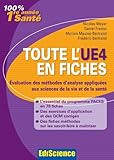Toute l'UE4 en fiches - PACES - Evaluation des méthodes d'analyse: Evaluation des méthodes d'analyse appliquées aux sciences de la vie et de la santé