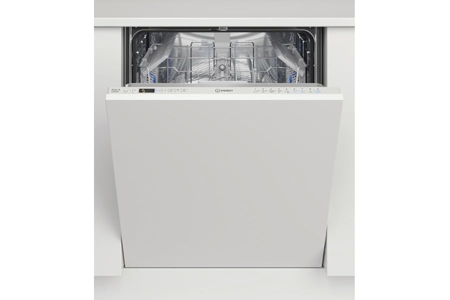 INDESIT I3I D741O - Built-in Dishwasher 14 Places, 9 Programmes, Quick Cycle 28 Minutes, Push&Go 85 Minutes, Quiet, Delay Start - Kitchen Appliances Class C 59.8Lx82Hx55.5P