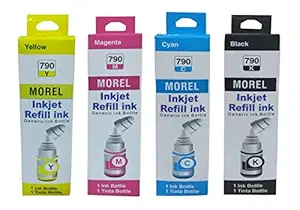 MOREL GI790 Ink Compatible for Canon G1000, G2000, G3000, G4000 Inkjet Printer (Multicolour)