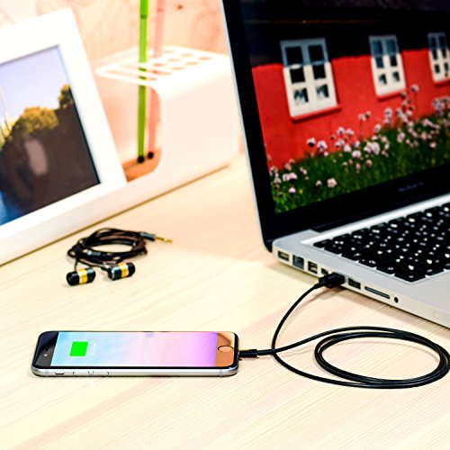 CSL – 1m Apple MFI Lightning USB Kabel (Apple MFI zertifiziert & lizensiert) | Datenkabel / Ladekabel | für Apple iPhone & iPad | schwarz - 3