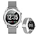 Produktbild AXNYLHY Herren Fitness Smart Watch, Sport Fitness Tracker mit PGG + HRV Pulsmesser, Farbdisplay Bluetooth Smartwatch Schrittzähler, Schlafmonitor,Silver