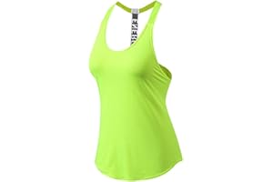 TOFOX Donna per Palestra Tempo Libero Canotta da Donna per Yoga Fitness T-Shirt Seamless Elastico per Running Palestra Allenamento Magliette Canotta