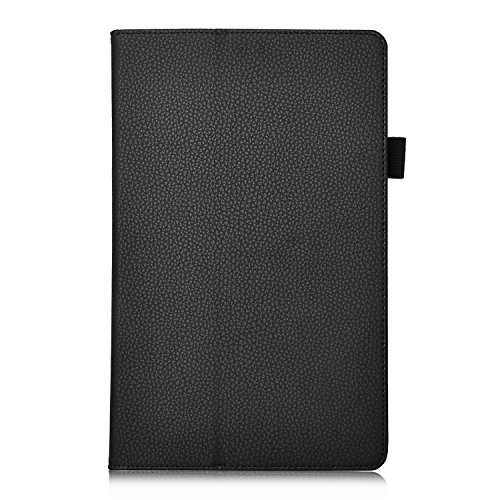 Acer Iconia Tab 10 A3-A40 hülle ,IVSO® Ultra Schlank Superleicht Ständer Slim Leder zubehör Schutzhülle für Acer Iconia Tab 10 A3-A40 Tablet PC Tablet-PC perfekt geeignet, Schwarz - 2