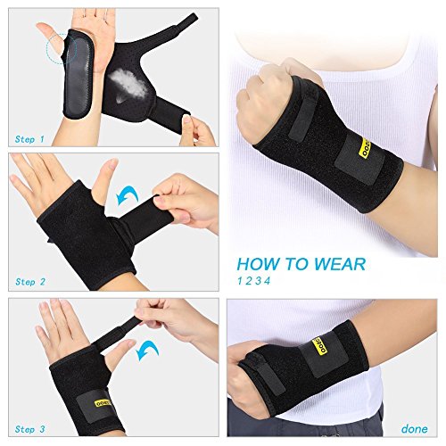 Yosoo Handgelenkschiene, Handgelenkbandage, Handgelenkstütz,ideal für Sport,nur für link Hand - 7