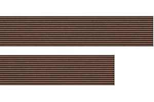 HPFloor Akustik Wandpaneele | MDF Lamellen mit Eichenfurnier | Wandverkleidung zur Schalldämmung & Schallschutz | 120 x 60 cm | 21 mm stark | Filz schwarz | Smoke Oak