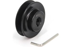 Zeberoxyz AK28 Single Groove Web Sheaves,2.8" OD 5/8" Bore V-Belt Sheave Cast Iron for V-Belt (5/8"Bore-2.8"OD, 1 Groove)