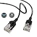 Produktbild AIXONTEC 10m Netzwerkkabel schwarz CAT6a Patchkabel-schwarz | dünnes lan kabel mit 2,8 mm Kabeldurchmesser | flexible netzwerkkabel UTP-Ethernet-Kabel | 500 MHz | Halogenfrei | kompatibel zu CAT 5e / CAT 6 / CAT7 | 10/100/1000/10000Mbit/s | für Switch, Router, Modem, Patchpannel, Access Point, Patchfelder, X-box,IP-Kammera
