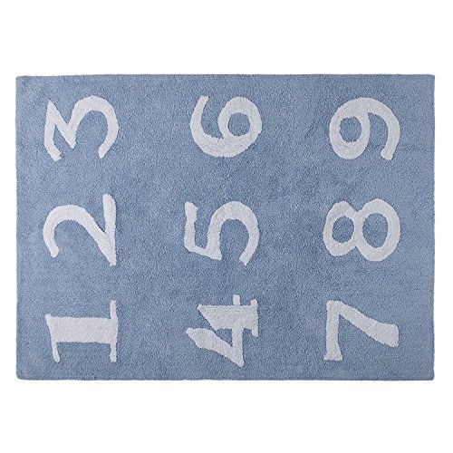 Lorena Canals Números Washable Rug (Blue)