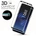 Produktbild QINPIN Full Cover Tempered Glass Film Screen Protector Für Samsung Galaxy S8 Plus Schwarz