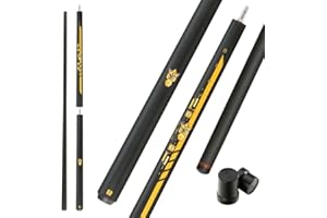 CRICAL Little Monster Carbon Fiber Break Cue - 2-Stage Break Pool Cue Punch Cue Stick (Powerful and Precise) Low Deflection Billiard Punch Cue 12.9mm Tip with Soft Bag (Blue - wrapless)