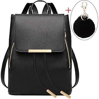 amazon black leather backpack