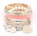 Cinderella Collection By Shining Pink Pearl Coins Element Charm Bracelet For Girls RS.499.00