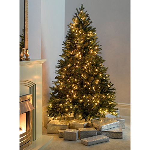 WeRChristmas Pre-Lit Regal Spruce Multi-Function Christmas Tree, 1.8 m - 6 feet with 350 LED, Green