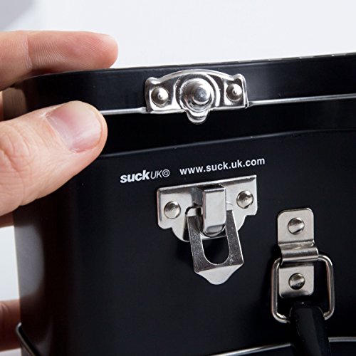 SUCK UK SK LUNCHGUITAR1 Lunchbox „Gitarre“, Zinn, schwarz, 15.5 x 28 x 8.1 cm - 6