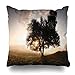 Produktbild Dekokissenbezug Drenthe Calm Misty Sunrise Hinter Birch Tree Sun Natur Herbst Landschaft Dutch Early Design Square 18Á18 Zoll Kissenbezug