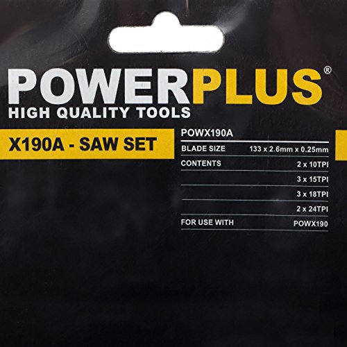 10 Sägeblätter für die Dekupiersäge POWX190 - 4