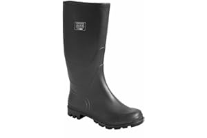 Portwest FW90 Bottes Wellington Imperméables En PVC Pour Hommes Noir, 44