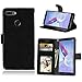 Produktbild Wendapai Huawei Honor 9 Lite Brieftasche Hülle, Huawei Honor 9 Lite Flip Hülle, Classy schlank Leder Brieftasche, ID Credit Kartenschlitz Holder zum Huawei Honor 9 Lite-Black