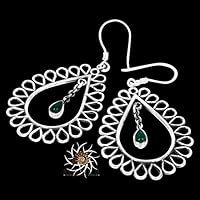 Silberne Ohrringe - Zigeuner Ohrringe - Stammes-Ohrringe - ethnische Ohrringe - Indische Ohrringe - Erklärung Ohrringe - Große Ohrringe - Silberschmuck