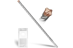 METOTY Foret SDS Plus 10 mm × 310 mm, avec 4 tranchants en carbure de tungstène, tête avec revêtement, foret à maçonnerie, foret à béton, pour pierre, béton, pierre naturelle, mur de brique