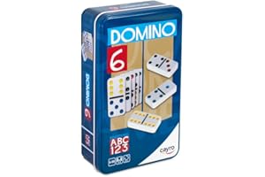Cayro - Dominó - + 6 Años - Modelo Multicolor con Fichas de Colores - Juego Clásico de Mesa para Niños y Adultos - Ideal para Viaje - 2 a 4 Jugadores