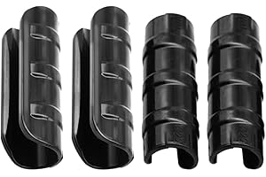 CEEYSEE 20 Stück Gewächshaus-Clips Ø21~23mm Gewächshausfolie Clip Rohr Folie Clip für Reihenabdeckung Netz,Tunnel,Schuppen，Schattierung，Treibhaus Clips (Schwarz Ø21-23mm)