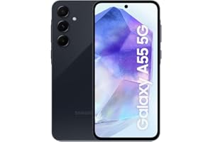 Samsung Galaxy A55 5G, Factory Unlocked Android Smartphone, 128GB, 8GB RAM, 2 day battery life, 50MP Camera, Awesome Navy, 3 Year Manufacturer Extended Warranty (UK Version)