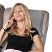 Produktbild HappyLuxe Odyssey Luxus Reisekissen, hoch bewertet, beste Luft-Reise-Accessoires, zum Sonnenbaden, Flugreise, bequemen Pendler, Auto, Bus, Bahn, Flugzeug, besser als aufblasbare, kommt mit Ohrstöpsel (Grau meliert)