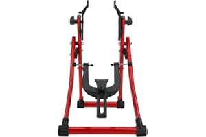 Omabeta Soporte de centrado para Llantas de Bicicleta, Herramienta de reparaci¨®n de Bicicleta, Color Rojo, aleaci¨®n de Aluminio, Soporte para Llantas de Bicicleta, f¨¢CIL de Usar para Bicicleta