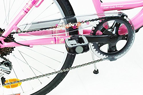 24 Zoll Kinderfahrrad Cityfahrrad Mädchenfahrrad Kinder City Fahrrad Citybike Starlet Pinkweiss 6 Gang SHIMANO mit Korb - 4