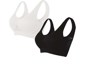 Gyaimxfu Sujetador Deportivo Mujer Alto Impacto con Relleno Comodos Push Up Sujetadores Sport Bra Top sin Costuras Sostén sin Aros Chica Dama Chaleco Yoga Fitness Fiesta Tallas Grandes 2pc/3pc