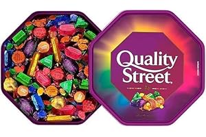 AJD TRADERS Quality Street Chocolate Tub, 550g – Assorted Toffees, Fudges & Creamy Milk Chocolates, Perfect Sharing Box