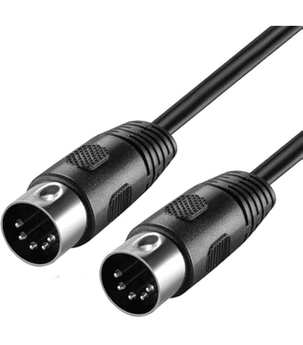 Stagg Cavo MIDI DIN Maschio A 5 Pin - Lunghezza 2 Metri - Nero - Per Strumenti Musicali - Foto 6