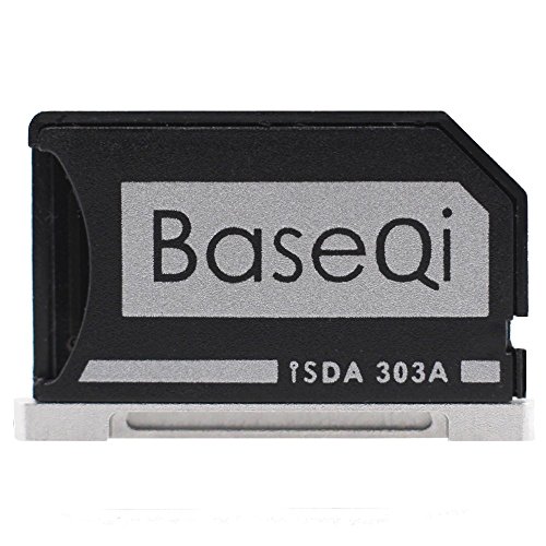 Baseqi aluminio adaptador de tarjeta microSD for Macbook Pro Retina 13