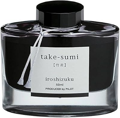 Pilot Iroshizuku Fountain Pen Ink - 50 ml Bottle - Take-sumi (Gray Black) (japan import)