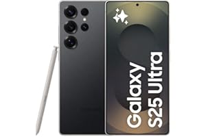 Samsung Galaxy S25 Ultra AI Smartphone, Galaxy AI, 12GB Memory, 512GB Storage, 200MP Camera, S Pen Included, Titanium Black, 3 Year Manufacturer Extended Warranty (UK Version)