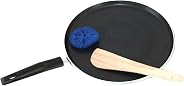 Sharda Metals Induction Non-Stick Coating Aluminium Flat Dosa Tawa, 28 cm