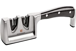 Wüsthof Ostrzałka do noży do wszystkich noży (4348), 2 stopnie, ceramika + diamentowe elementy szlifierskie do ostrzenia noży jak profesjonaliści