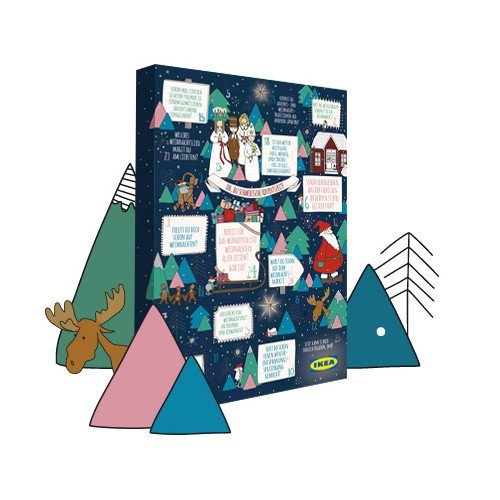 IKEA Adventskalender 2016 - der kultige Weihnachtskalender mit Ikea-Gutscheinkarten und feinsten Pralinen (ohne Alkohol) - nur für kurze Zeit