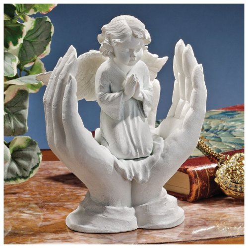 Design Toscano Gebete eines Engels, Figur aus kunstharzgebundenem Marmor - 2