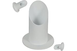 XINCHEN Kerzenständer Kommunionkerze 4 cm Weiß Kerzenständer aus Metall Kerzenhalter Metall für Taufkerze Taufkerzenständer,Stabkerze,Kommunionkerze Deko Stabkerzenhalter Deko