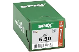 SPAX Träskruv försänkt huvud T20 WIROX Helgängad 5X50 200ST 1191010500503