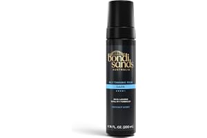 Bondi Sands Self Tanning Foam Dark, Självbruningsskum mörk 200ml | Falsk solbränd mousse med solbränna, djup kroppsglöd, lätt finish, remsafri applikation för mörkt solbränna resultat