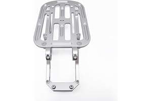 NICEDOLL Porte-bagages arrière de moto - Support de housses de siège pour HD Dax 125 ST125 2022-2025 - Aluminium argenté CNC