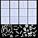 eBoot 1275 Pieces 49 Designs Nail Art Stencils French Tip Guides Stickers Form Fringe Guides Vinyl, 36 Sheets