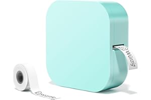 Odaro Q30 Bluetooth Mini Etikettendrucker - Kabelloser Tragbarer Kids Label Printer für iOS und Android für Zuhause, im Büro und in kleinen Unternehmen (Grün)