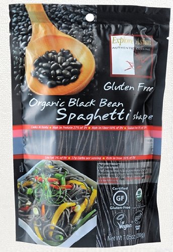 Explore Asian 100% Organic Gluten Free Black Bean Spaghetti 200g (Pack of 2)EU Organic