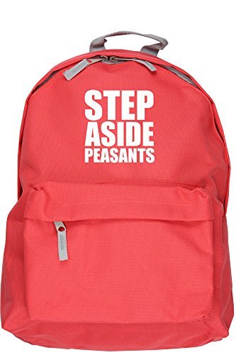 HippoWarehouse Step aside peasants backpack ruck sack Dimensions: 31 x 42 x 21 cm Capacity: 18 litres