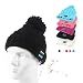Produktbild Bluetooth Mütze , Winter Hut mit Bluetooth Kopfhörer, und eingebaute Akku – Kompatibel mit Smartphones, Handys, Tablets, iPhone, iPad, Laptops (schwarz1)